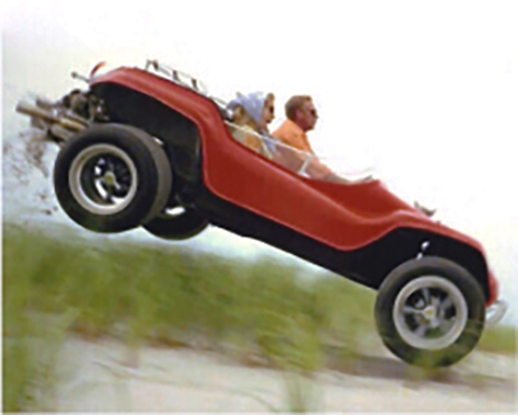Steve McQueen driving Meyers Manx